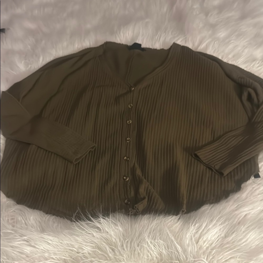 Urban Outfitters Brown Chunky Knit Cardigan